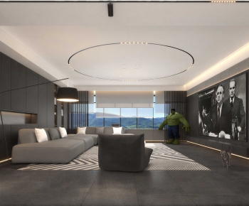 Modern A Living Room-ID:622073899