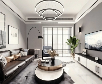 Modern A Living Room-ID:739710098