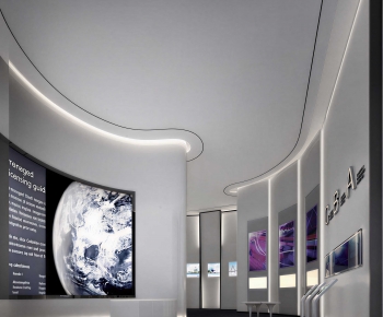 Modern Exhibition Hall-ID:490448956