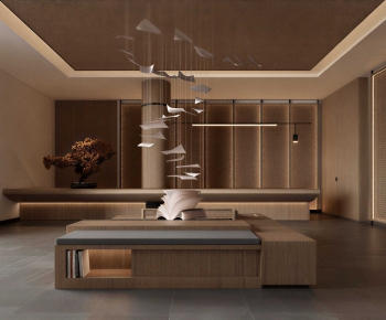 New Chinese Style Office Reception Desk-ID:107873925
