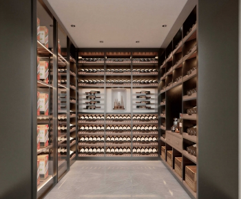 Modern Wine Cellar/Wine Tasting Room-ID:736874101