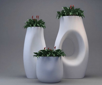 Modern Ground Green Plant Potted Plants-ID:627301935
