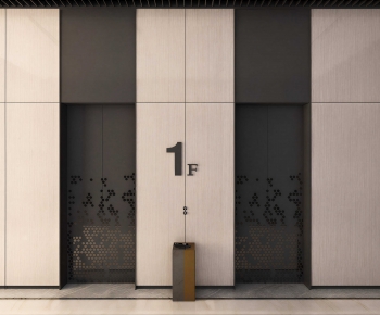 Modern Office Elevator Hall-ID:936942101
