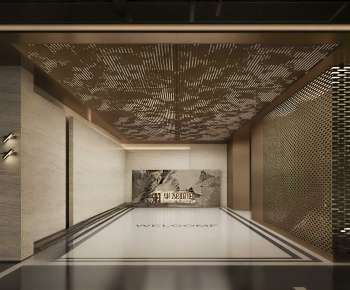 Modern Office Reception Desk-ID:907548904