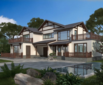 New Chinese Style Detached Villa-ID:342810288