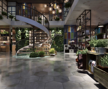 Industrial Style Cafe-ID:735112915