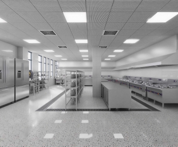 Modern Central Kitchen-ID:681097039