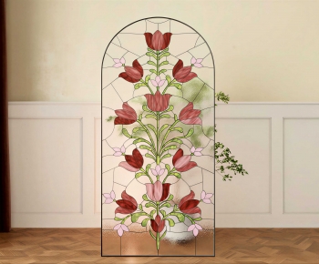 French Style Glass Screen Partition-ID:209184899