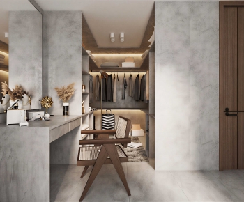 Modern Clothes Storage Area-ID:588097101
