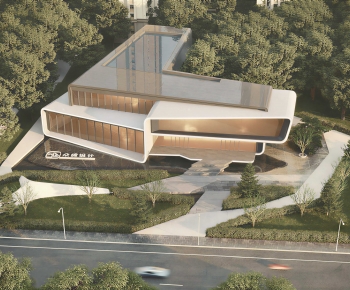 Modern Architecture Of Artistic Style-ID:479563951