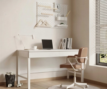 Modern Computer Desk And Chair-ID:712682967