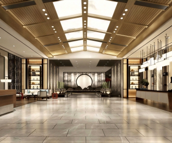 New Chinese Style Lobby Hall-ID:571826939