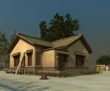 New Chinese Style Building Component-ID:554500104