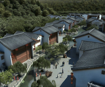 Chinese Style Commercial Street-ID:617970944