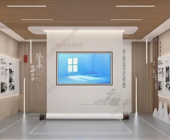 Modern Exhibition Hall-ID:411499028