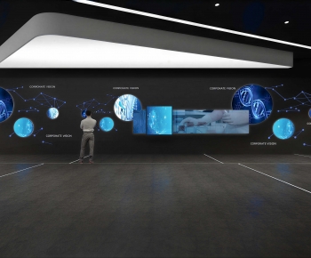 Modern Exhibition Hall-ID:673309092