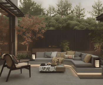 Modern Courtyard/landscape-ID:407910322