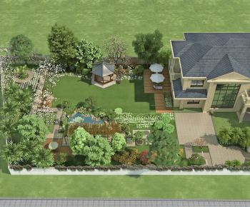 New Chinese Style Courtyard/landscape-ID:624639036