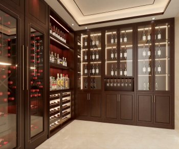 New Chinese Style Wine Cellar/Wine Tasting Room-ID:972285997