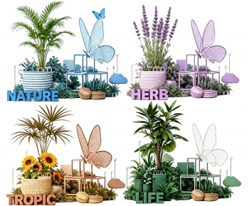 Modern Plant Landscaping-ID:192883977