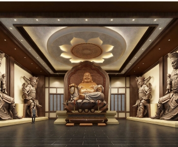 Chinese Style Buddhist Temples-ID:643682961