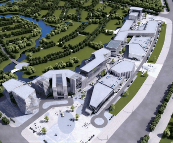 Modern Architectural Bird's-eye View Planning-ID:728471993