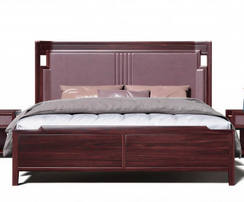 New Chinese Style Double Bed-ID:274631981