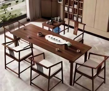 New Chinese Style Tea Tables And Chairs-ID:107331997