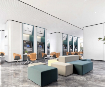 Modern Office Reception Desk-ID:796508074