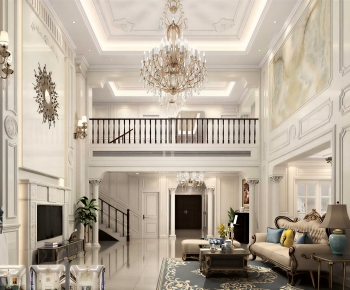 European Style A Living Room-ID:384557016