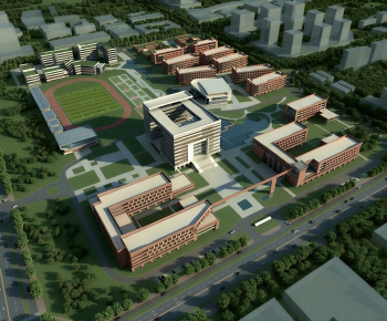 Modern Architectural Bird's-eye View Planning-ID:593266019