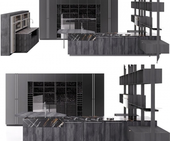 Modern Kitchen Cabinet-ID:437879094