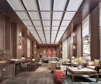 New Chinese Style Lobby Hall-ID:649849895