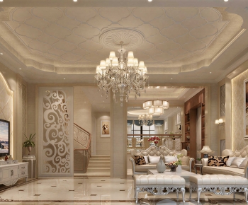 European Style A Living Room-ID:657465937