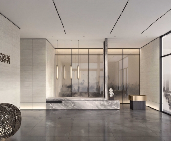 Modern Office Reception Desk-ID:333714016