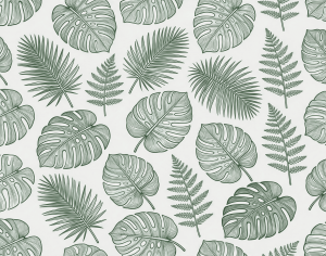 ModernAnimal And Plant Pattern Wallpaper