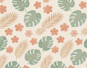 ModernAnimal And Plant Pattern Wallpaper