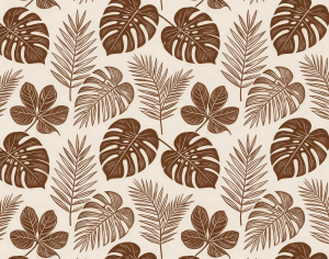 ModernAnimal And Plant Pattern Wallpaper