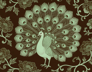 ModernAnimal And Plant Pattern Wallpaper