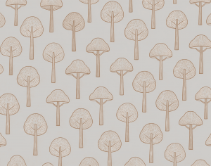 ModernAnimal And Plant Pattern Wallpaper