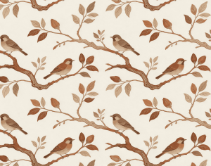 ModernAnimal And Plant Pattern Wallpaper
