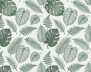 ModernAnimal And Plant Pattern Wallpaper