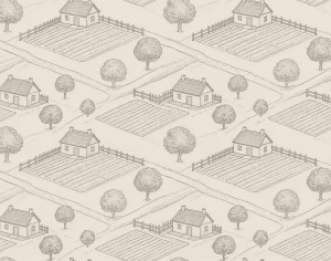 ModernAnimal And Plant Pattern Wallpaper
