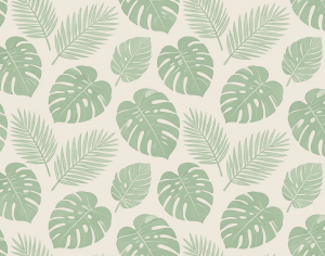 ModernAnimal And Plant Pattern Wallpaper
