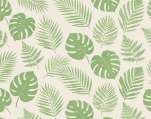 ModernAnimal And Plant Pattern Wallpaper