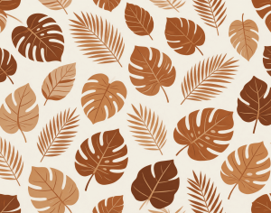 ModernAnimal And Plant Pattern Wallpaper