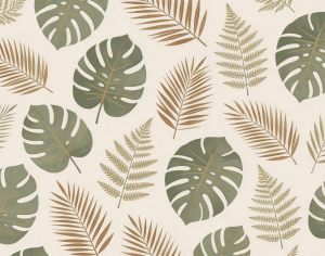 ModernAnimal And Plant Pattern Wallpaper