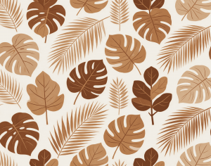 ModernAnimal And Plant Pattern Wallpaper