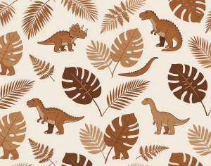 ModernAnimal And Plant Pattern Wallpaper