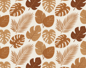 ModernAnimal And Plant Pattern Wallpaper
